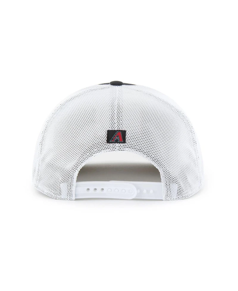 '47 Brand Men's Black/White Arizona Diamondbacks Scratch Adjustable Trucker Hat