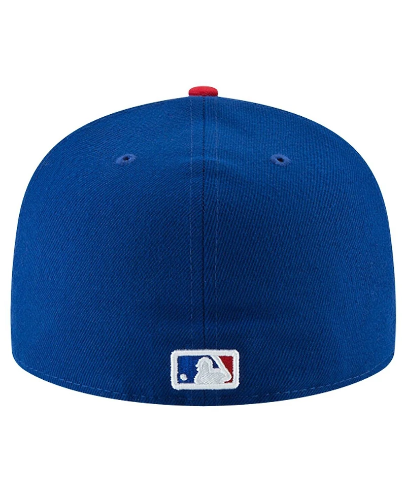 New Era Men's Royal Chicago Cubs Buck O'Neil On Field 59FIFTY Fitted Hat