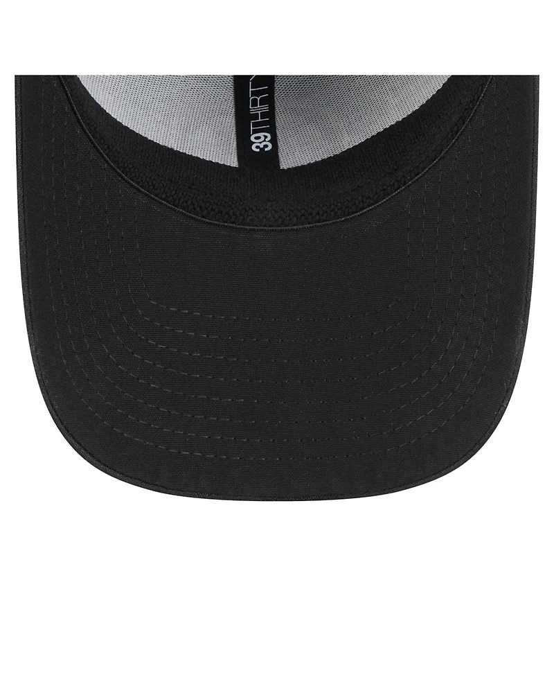 New Era Men's Black Boston Bruins Active Subtle Camo 39THIRTY Flex Hat