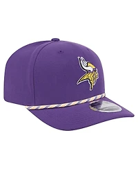New Era Men's Purple Minnesota Vikings Gameday Multi Rope 9SEVENTY Stretch-Snap Hat