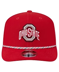 New Era Men's Scarlet Ohio State Buckeyes Game Day Multi-Rope 9SEVENTY Stretch-Snap Hat