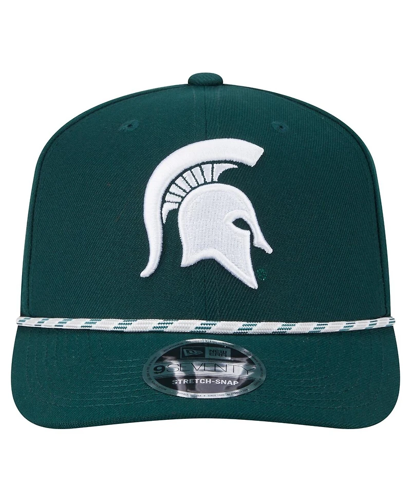 New Era Men's Green Michigan State Spartans Gameday Multi-Rope 9SEVENTY Stretch-Snap Hat