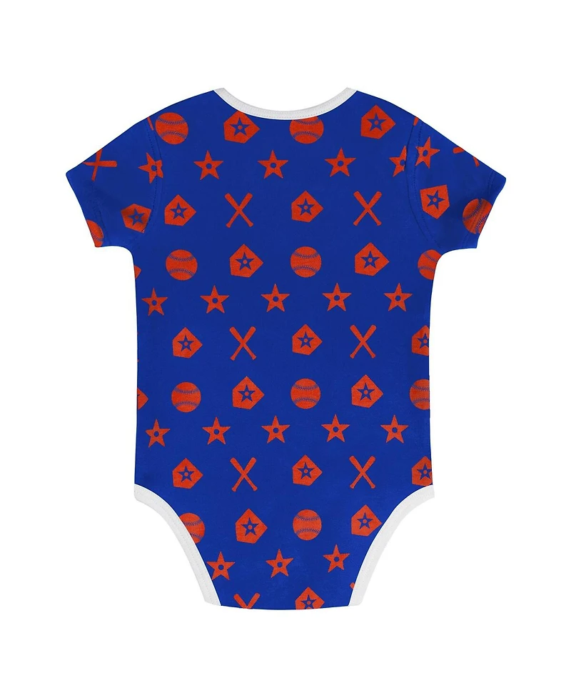 Outerstuff Baby Boys and Girls 2-Piece Blue New York Mets On Deck Diaper Cover Set