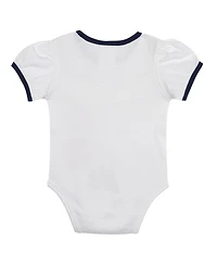 Outerstuff Newborn 3-Piece White/Navy Houston Astros Sweet Catcher Bodysuit, Headband and Skirt Set