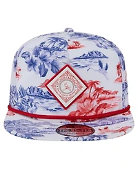 New Era Men's White St. Louis Cardinals Printed Island Golfer Snapback Hat