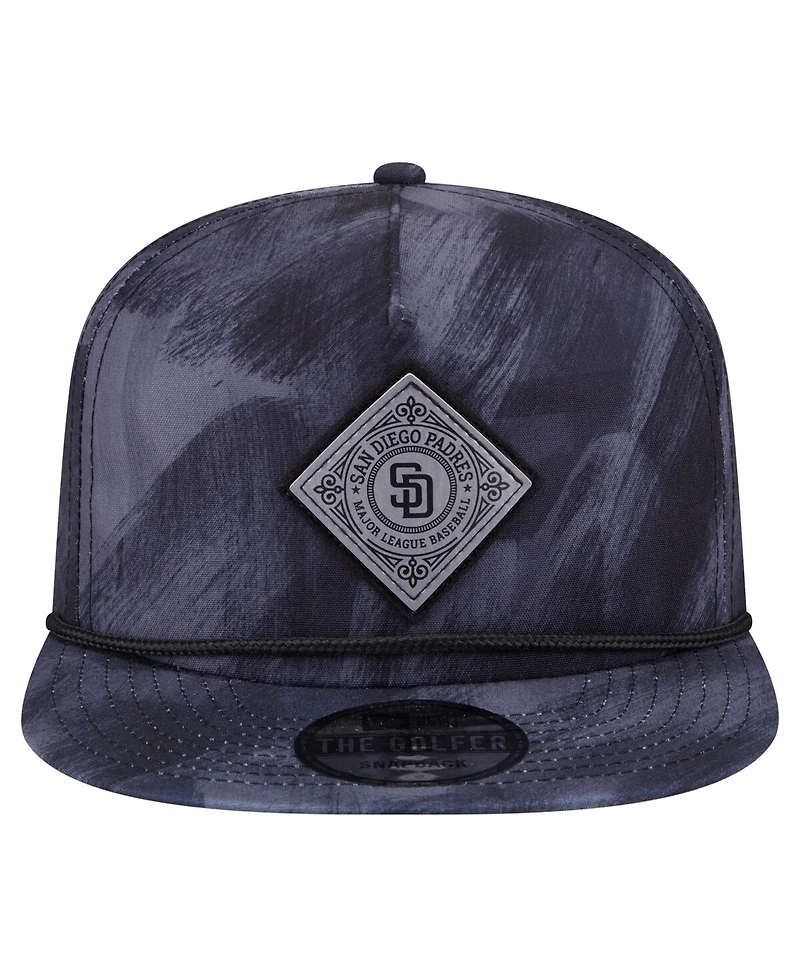 New Era Men's Navy San Diego Padres Printed Golfer Snapback Hat