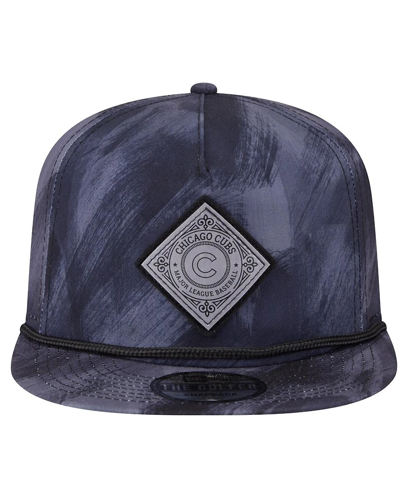 New Era Men's Navy Chicago Cubs Printed Golfer Snapback Hat
