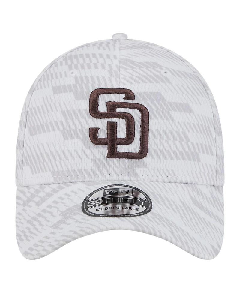 New Era Men's White San Diego Padres Graded 39THIRTY Flex Hat