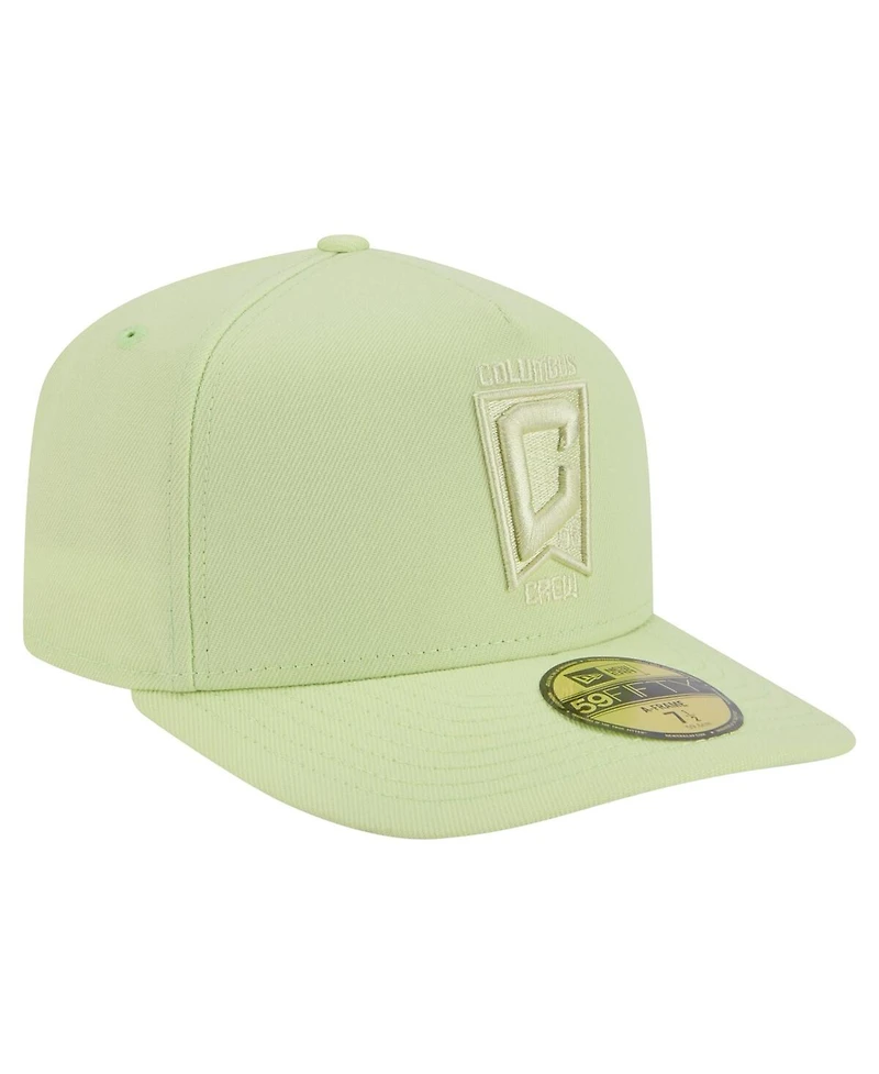 New Era Men's Green Columbus Crew Color Pack A-Frame 59FIFTY Fitted Hat