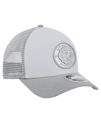 New Era Men's Gray New England Revolution Color Pack 9FORTY A-Frame Adjustable Trucker Hat