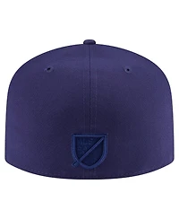 New Era Men's Navy Vancouver Whitecaps Fc Color Pack A-Frame 59FIFTY Fitted Hat