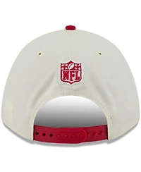 New Era Men's Cream/Scarlet San Francisco 49ers 2025 Nfl Draft 9FORTY A-Frame M-Crown Adjustable Hat