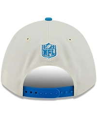 New Era Men's Cream/Powder Blue Los Angeles Chargers 2025 Nfl Draft 9FORTY A-Frame M-Crown Adjustable Hat