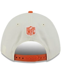 New Era Men's Cream/Orange Denver Broncos 2025 Nfl Draft 9FORTY A-Frame M-Crown Adjustable Hat