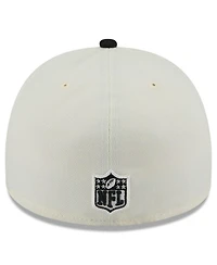 New Era Men's Cream/Black Atlanta Falcons 2025 Nfl Draft A-Frame 59FIFTY Fitted Hat