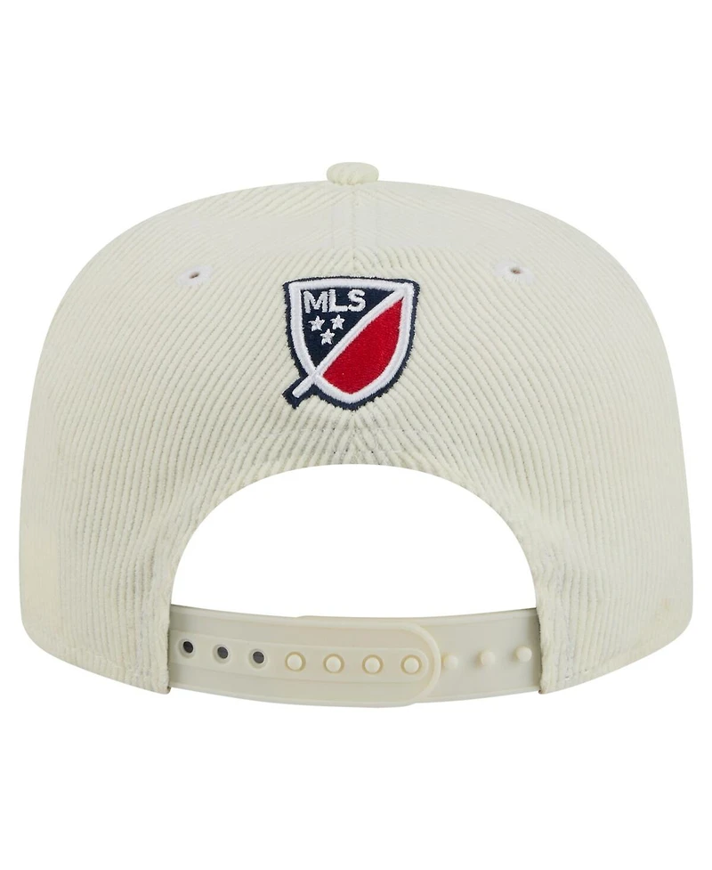 New Era Men's Cream New England Revolution 2025 Kickoff Snapback Golfer Hat