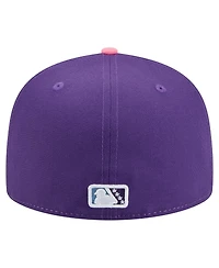 New Era Men's White/Purple Jersey Shore BlueClaws Copa de la Diversion 59FIFTY Fitted Hat