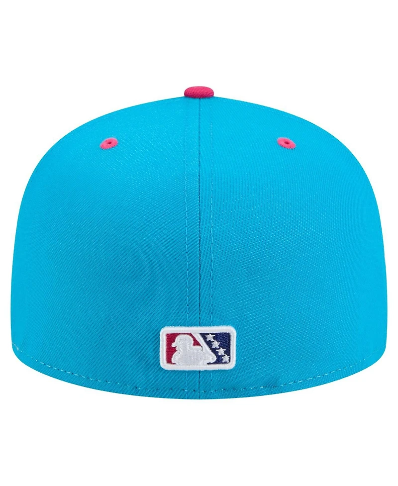 New Era Men's White Amarillo Sod Poodles Copa de la Diversion 59FIFTY Fitted Hat