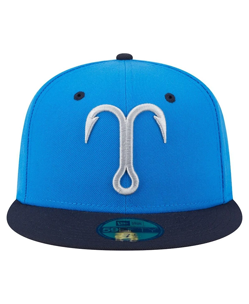 New Era Men's Blue/Navy Tampa Tarpons Authentic Collection 59FIFTY Fitted Hat