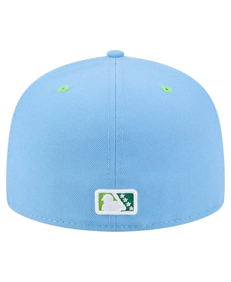 New Era Men's Light Blue Daytona Tortugas Authentic Collection 59FIFTY Fitted Hat