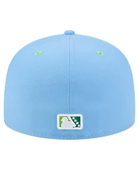 New Era Men's Light Blue Daytona Tortugas Authentic Collection 59FIFTY Fitted Hat
