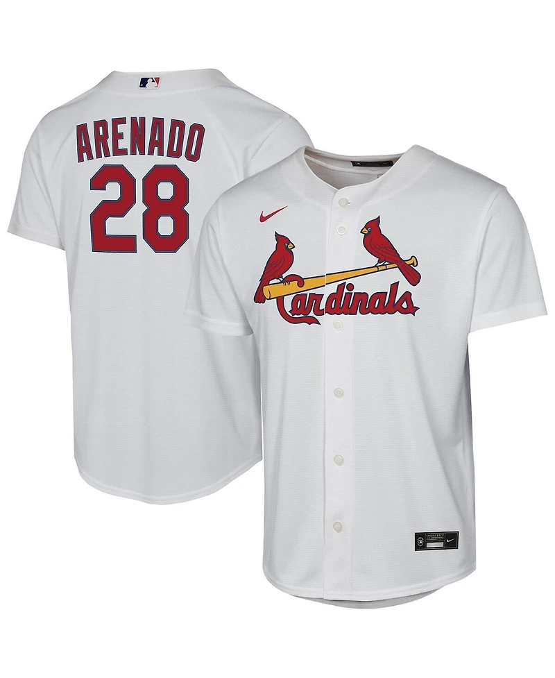 Nike Big Boys and Girls Nolan Arenado White St. Louis Cardinals Home Replica Player Jersey