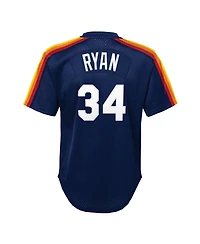 Mitchell & Ness Toddler Nolan Ryan Navy Houston Astros Throwback Mesh Batting Practice Jersey