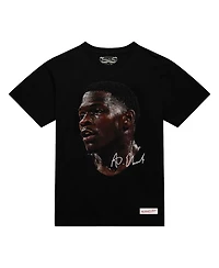 Mitchell & Ness Men's and Women's Anthony Edwards Black Nba Real Big Face Player T-Shirt