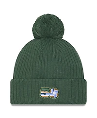 New Era Men's Green Portland Timbers 2025 Jersey Hook Cuffed with Pom Knit Hat