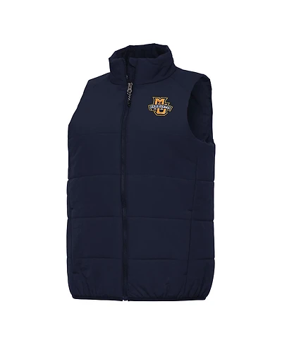 Antigua Women's Navy Marquette Golden Eagles Experience Full-Zip Vest