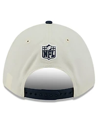 New Era Men's Cream/Navy Dallas Cowboys 2025 Nfl Draft 9FORTY A-Frame M-Crown Adjustable Hat