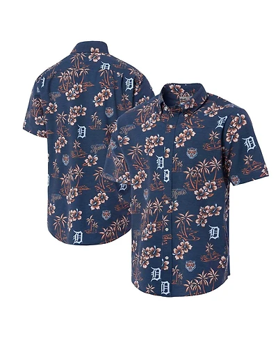 Reyn Spooner Men's Navy Detroit Tigers Kekai Button-Down Shirt