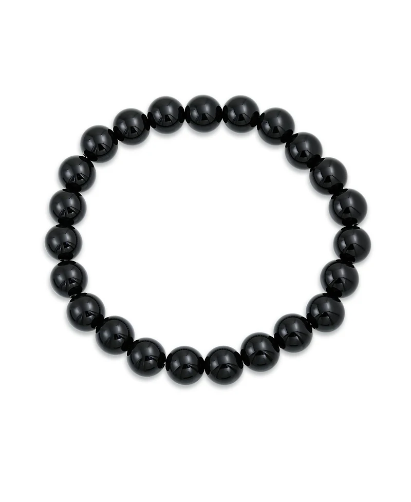 Bling Jewelry Natural Multi Color Round Beads 8MM Strand Stackable Stretch Bracelet