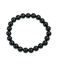 Bling Jewelry Natural Multi Color Round Beads 8MM Strand Stackable Stretch Bracelet