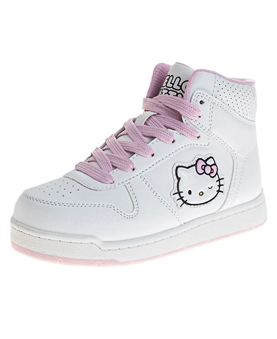 Hello Kitty Little and Big Girls Lace Up High Top Sneakers