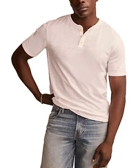 Lucky Brand Men's Linen Short Sleeve Henley Shirt