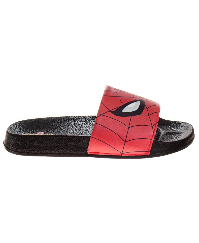 Spider-Man Little and Big Boys Slip On Flat Slides