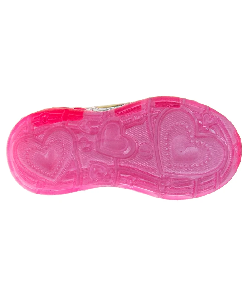 Disney Toddler Girls Princess Hook and Loop Sneakers