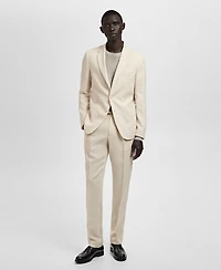 Mango Men's Salerno Linen Slim-Fit Suit Blazer