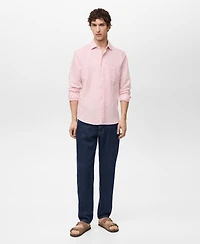 Mango Men's Classic-Fit Linen Shirt