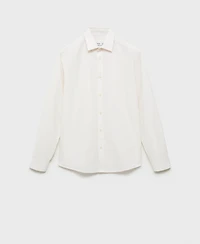 Mango Men's Slim-Fit Striped Seersucker Shirt