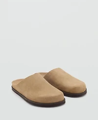 Mango Men's Suede Leather Clogs