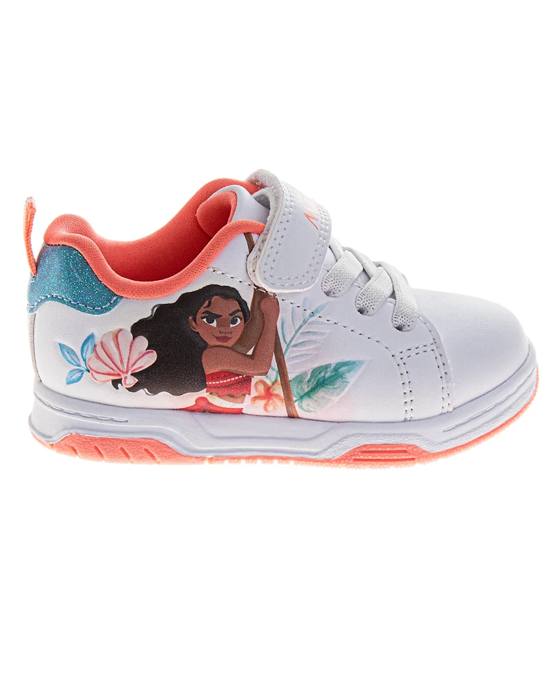 Disney Toddler Girls Moana Hook and Loop Sneakers
