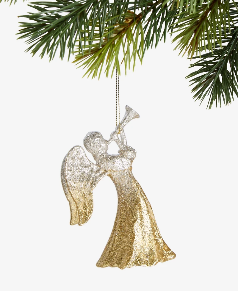 Holiday Lane Blessed Glittered Angel Ornament, Macy's Exclusive
