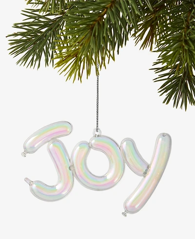 Holiday Lane Pastel Shine Iridescent Joy Ornament, Macy's Exclusive