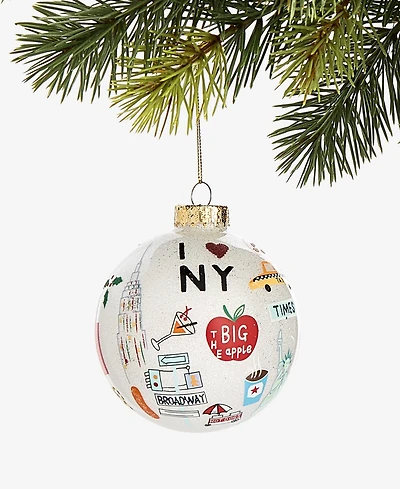 Holiday Lane New York City Icons Glass Ball Ornament, Macy's Exclusive
