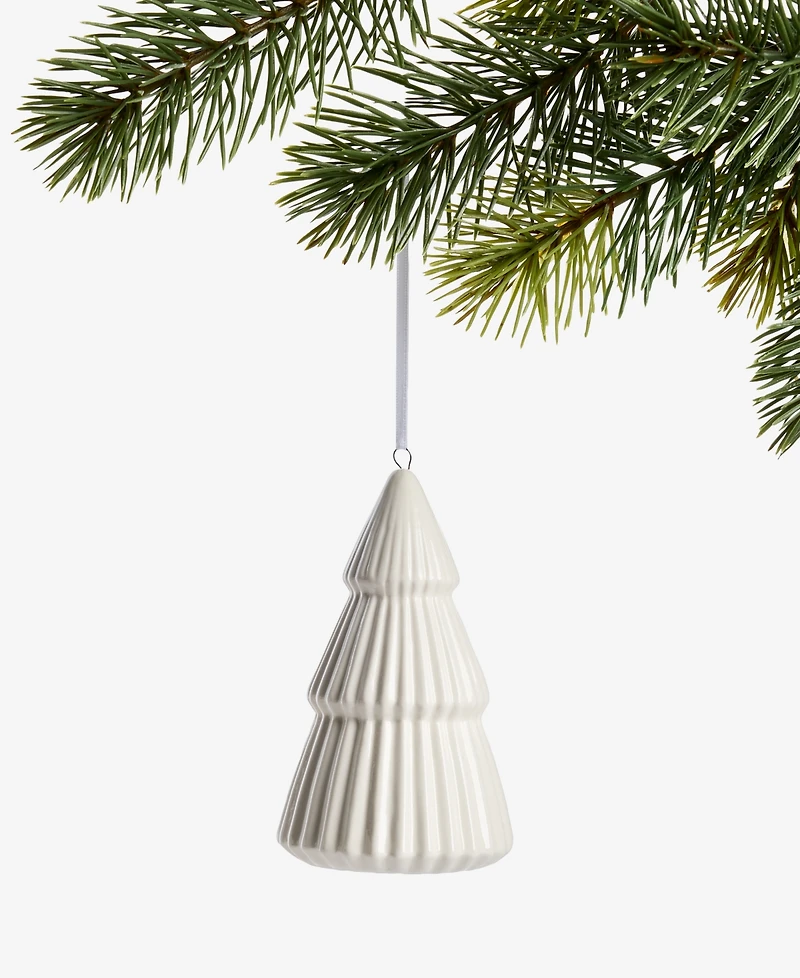 Holiday Lane Nordic Wonderland Ceramic Tree Ornament, Macy's Exclusive