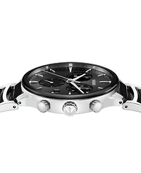 Rado Unisex Swiss Chronograph Centrix Black Ceramic & Stainless Steel Bracelet Watch 41mm