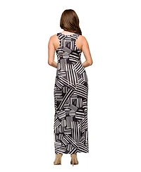 24seven Comfort Apparel Women's Razorback Tank Casual Maxi Dress