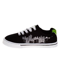 Nickelodeon Little and Big Boys Teenage Mutant Ninja Turtles Lace Up Canvas Sneakers